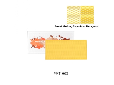 Pmt-h03 3mm Precut Masking Tape - 3mm Hexagonal - zdjęcie 1