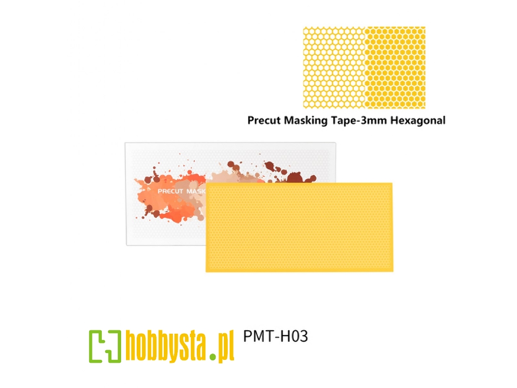 Pmt-h03 3mm Precut Masking Tape - 3mm Hexagonal - zdjęcie 1 Pmt-h03 3mm Precut Masking Tape - 3mm Hexagonal - zdjęcie 1