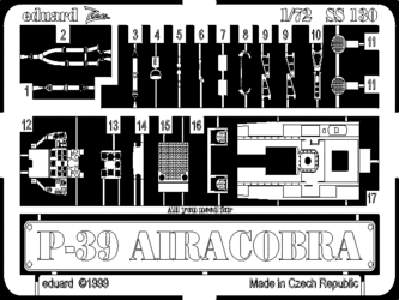  P-39 1/72 - Academy Minicraft - blaszki - zdjęcie 1