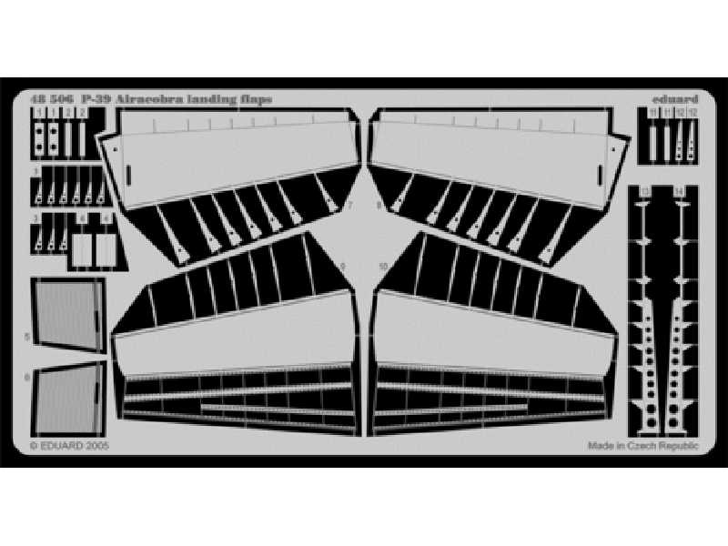 P-39 landing flaps 1/48 - Eduard - blaszki - zdjęcie 1 P-39 landing flaps 1/48 - Eduard - blaszki - zdjęcie 1