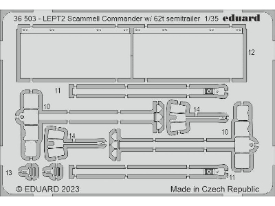 Scammel Commander w/  62t semitrailer 1/35 - HOBBY BOSS - zdjęcie 2
