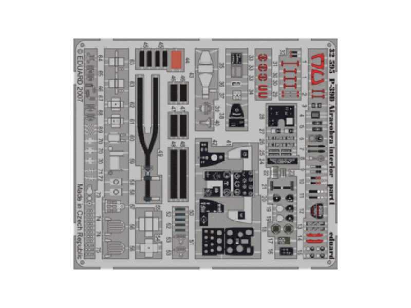 P-39D interior S. A. 1/32 - Special Hobby - blaszki - zdjęcie 1 P-39D interior S. A. 1/32 - Special Hobby - blaszki - zdjęcie 1