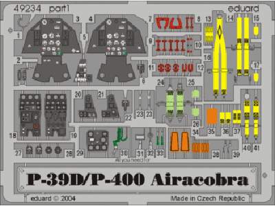  P-39D/ P-400 1/48 - Eduard - blaszki - zdjęcie 1