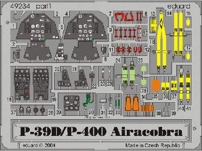  P-39D/ P-400 1/48 - Eduard - blaszki - zdjęcie 2