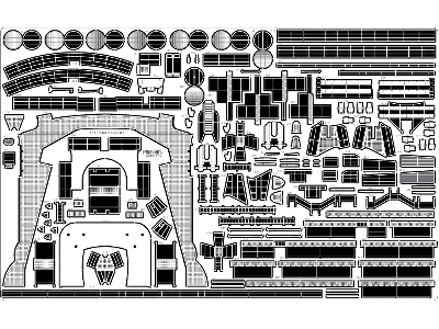 Battleship Bismarck 1941 Detail Up Set Basic Version 2 (No Wood Deck) (For Trumpeter) - zdjęcie 2