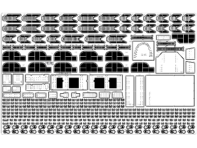 Battleship Bismarck 1941 Detail Up Set Basic Version 2 (No Wood Deck) (For Trumpeter) - zdjęcie 3