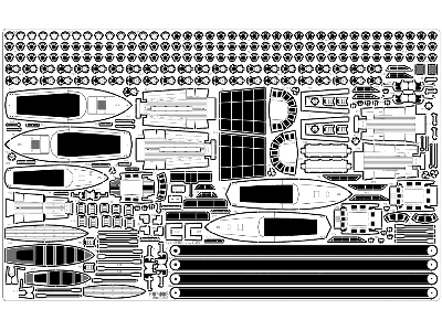 Battleship Bismarck 1941 Detail Up Set Basic Version 2 (No Wood Deck) (For Trumpeter) - zdjęcie 5