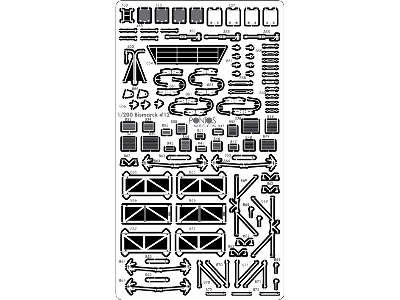 Battleship Bismarck 1941 Detail Up Set Basic Version 2 (No Wood Deck) (For Trumpeter) - zdjęcie 7