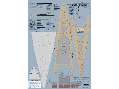 Battleship Bismarck 1941 Detail Up Set Basic Version 2 (No Wood Deck) (For Trumpeter) - zdjęcie 10