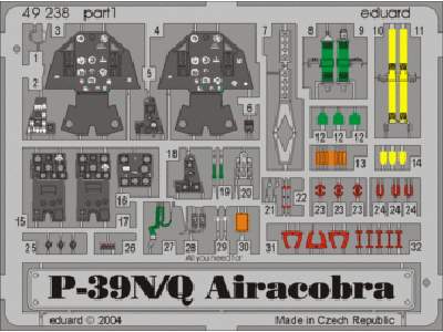  P-39Q/ N 1/48 - Eduard - blaszki - zdjęcie 1