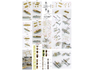 Battleship Bismarck 1941 Detail Up Set Basic Version 2 (No Wood Deck) (For Trumpeter) - zdjęcie 16