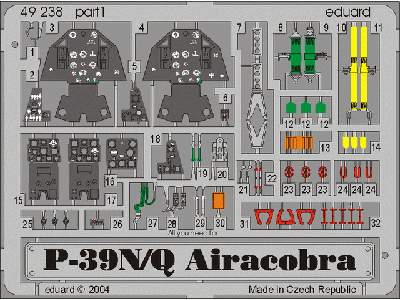  P-39Q/ N 1/48 - Eduard - blaszki - zdjęcie 2