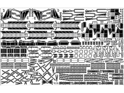 Battleship Bismarck 1941 Detail Up Set Basic Version 2 (No Wood Deck) (For Trumpeter) - zdjęcie 24