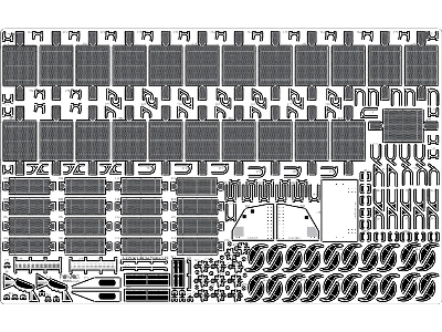 Battleship Uss Bb-61 Iowa 1944 Detail Up Set (Teak Tone Deck) (For Trumpeter 03706) - zdjęcie 4