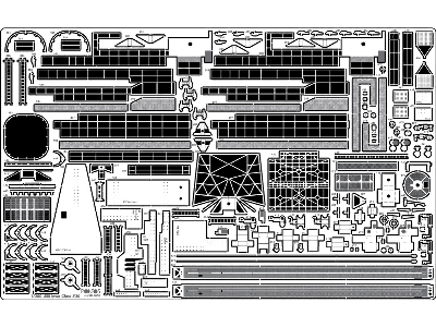 Battleship Uss Bb-61 Iowa 1944 Detail Up Set (Teak Tone Deck) (For Trumpeter 03706) - zdjęcie 6