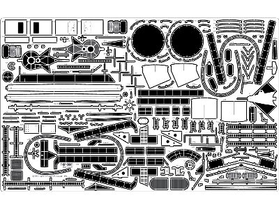 Battleship Uss Bb-61 Iowa 1944 Detail Up Set (Teak Tone Deck) (For Trumpeter 03706) - zdjęcie 8