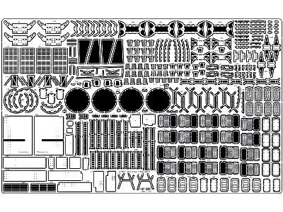 Battleship Uss Bb-61 Iowa 1944 Detail Up Set (Teak Tone Deck) (For Trumpeter 03706) - zdjęcie 9