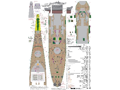 Battleship Uss Iowa Bb-61 1944 Detail Up Set (20b Deck Blue Deck) (For Trumpeter 03706) - zdjęcie 18