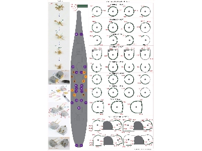 Battleship Uss Iowa Bb-61 1944 Detail Up Set (20b Deck Blue Deck) (For Trumpeter 03706) - zdjęcie 29