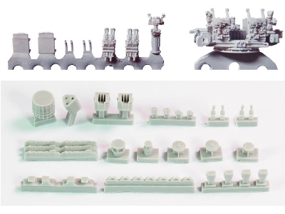 British Battleship Hms Nelson Detail Up Set (For Trumpeter 03708) - zdjęcie 40