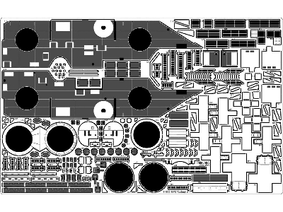 British Battleship Hms Rodney 1942 Detail Up Set (For Trumpeter 03709) - zdjęcie 13