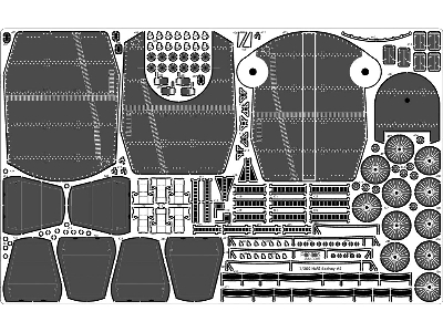 British Battleship Hms Rodney 1942 Detail Up Set (For Trumpeter 03709) - zdjęcie 14