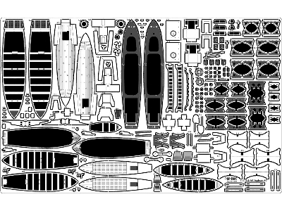 British Battleship Hms Rodney 1942 Detail Up Set (For Trumpeter 03709) - zdjęcie 16