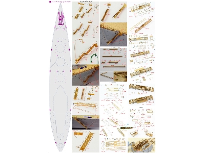 British Battleship Hms Rodney 1942 Detail Up Set (For Trumpeter 03709) - zdjęcie 27