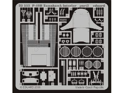  P-40B interior 1/32 - Trumpeter - blaszki - zdjęcie 3