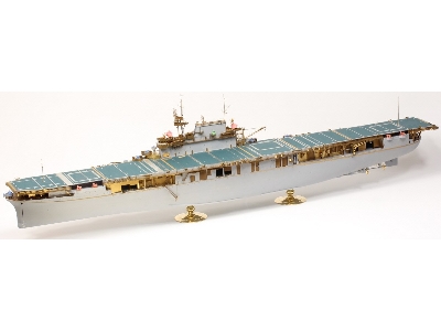 Uss Cv-6 Enterprise 1942 Detail Up Set Deck Blue Stained Wooden Deck (For Trumpeter 03712) - zdjęcie 12