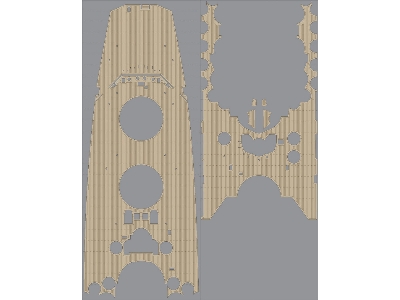 Ijn Yamato 1945 Wooden Deck Set (For Tamiya) - zdjęcie 2
