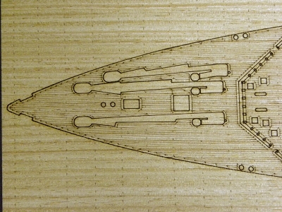 British Battleship Hms Prince Of Wales Wooden Deck Set (For Tamiya) - zdjęcie 4