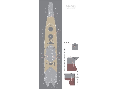 Ijn Musashi Wooden Deck Set (For Tamiya) - zdjęcie 2