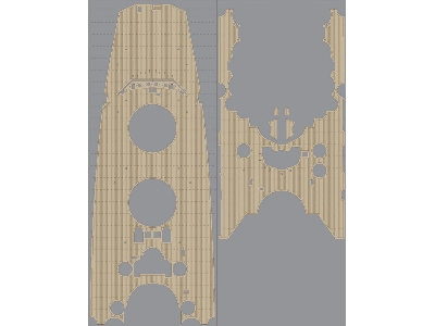 Ijn Musashi Wooden Deck Set (For Tamiya) - zdjęcie 5