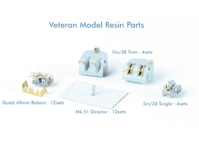 Uss Essex Cv-9 1944 Detail Up Set (For Trumpeter) - zdjęcie 15
