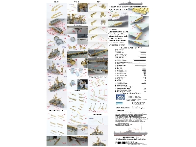 Uss Essex Cv-9 1944 Detail Up Set (For Trumpeter) - zdjęcie 21