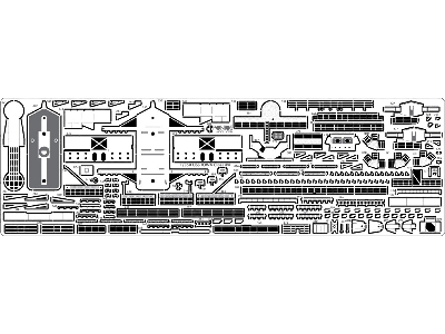 Uss Iowa Bb-61 1984 Detail Up Set (For Tamiya) - zdjęcie 4
