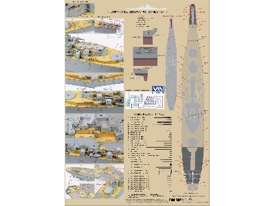 Uss Iowa Bb-61 1984 Detail Up Set (For Tamiya) - zdjęcie 10