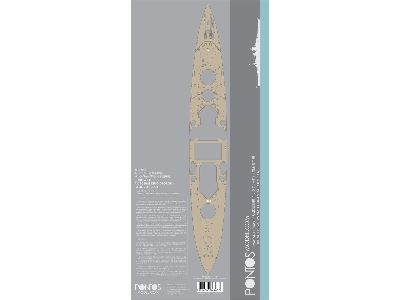 British Battleship Hms King George V Wooden Deck Set (For Tamiya) - zdjęcie 1