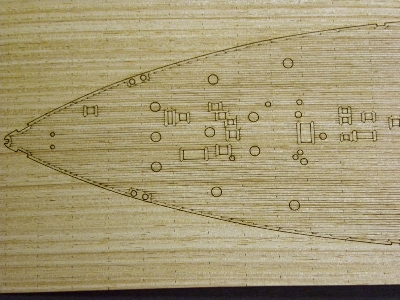 British Battleship Hms King George V Wooden Deck Set (For Tamiya) - zdjęcie 4