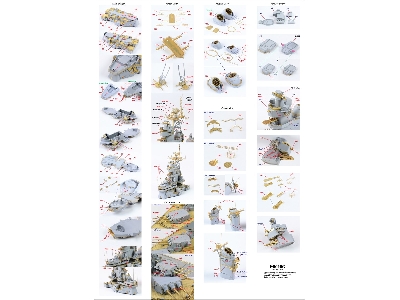 Uss Missouri Bb-63 1991 Detail Up Set (For Tamiya) - zdjęcie 12
