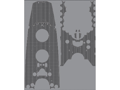 Ijn Yamato Wooden Deck Set (Black Deck) (For Tamiya) - zdjęcie 4