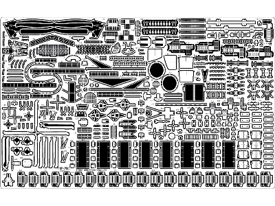 Uss Wisconsin Bb-64 1991 Detail Up Set (For Tamiya) - zdjęcie 2