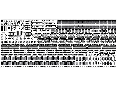 Uss Wisconsin Bb-64 1991 Detail Up Set (For Tamiya) - zdjęcie 3