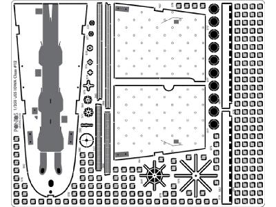 Uss Wisconsin Bb-64 1991 Detail Up Set (For Tamiya) - zdjęcie 5