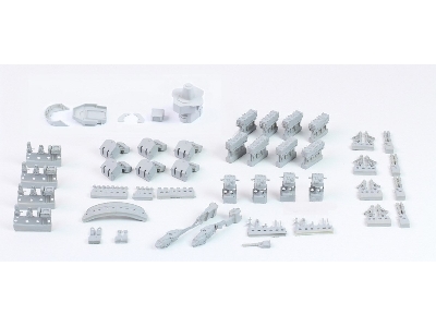 Uss Wisconsin Bb-64 1991 Detail Up Set (For Tamiya) - zdjęcie 7