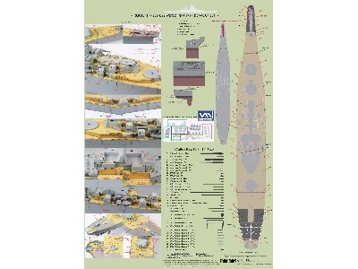 Uss Wisconsin Bb-64 1991 Detail Up Set (For Tamiya) - zdjęcie 11