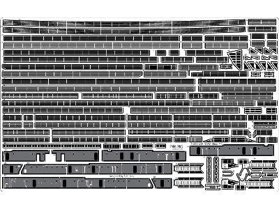 Uss Wisconsin Bb-64 1991 Detail Up Set (For Tamiya) - zdjęcie 16