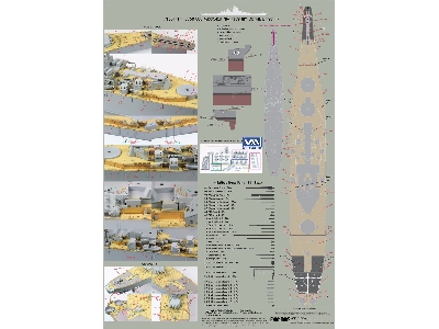 Uss Missouri Bb-63 Battleship Detail Up Set (For Tamiya) - zdjęcie 11