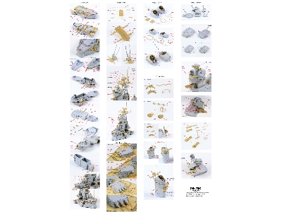 Uss Missouri Bb-63 Battleship Detail Up Set (For Tamiya) - zdjęcie 12